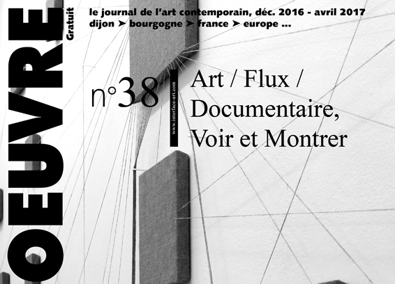 sortie du journal horsd’oeuvre n°38 : Art / Flux / Documentaire, Voir et Montrer